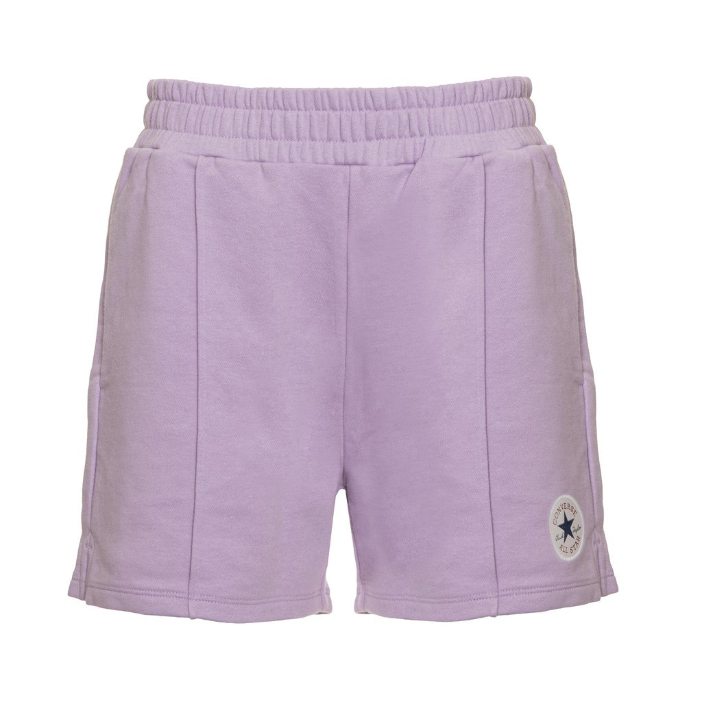 Converse Effen short met zakken en logo – Lila