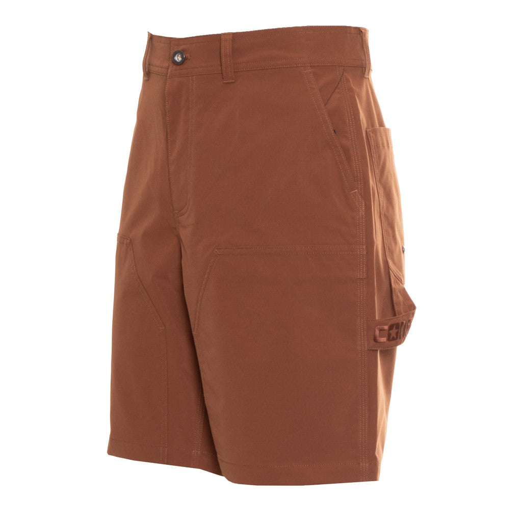 Converse Bermuda short met knoop- en ritssluiting en logo – Bruin