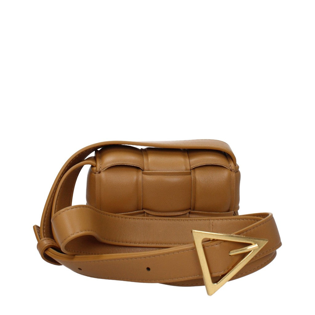 Bottega Veneta Mini crossbodytas van leer – Camel