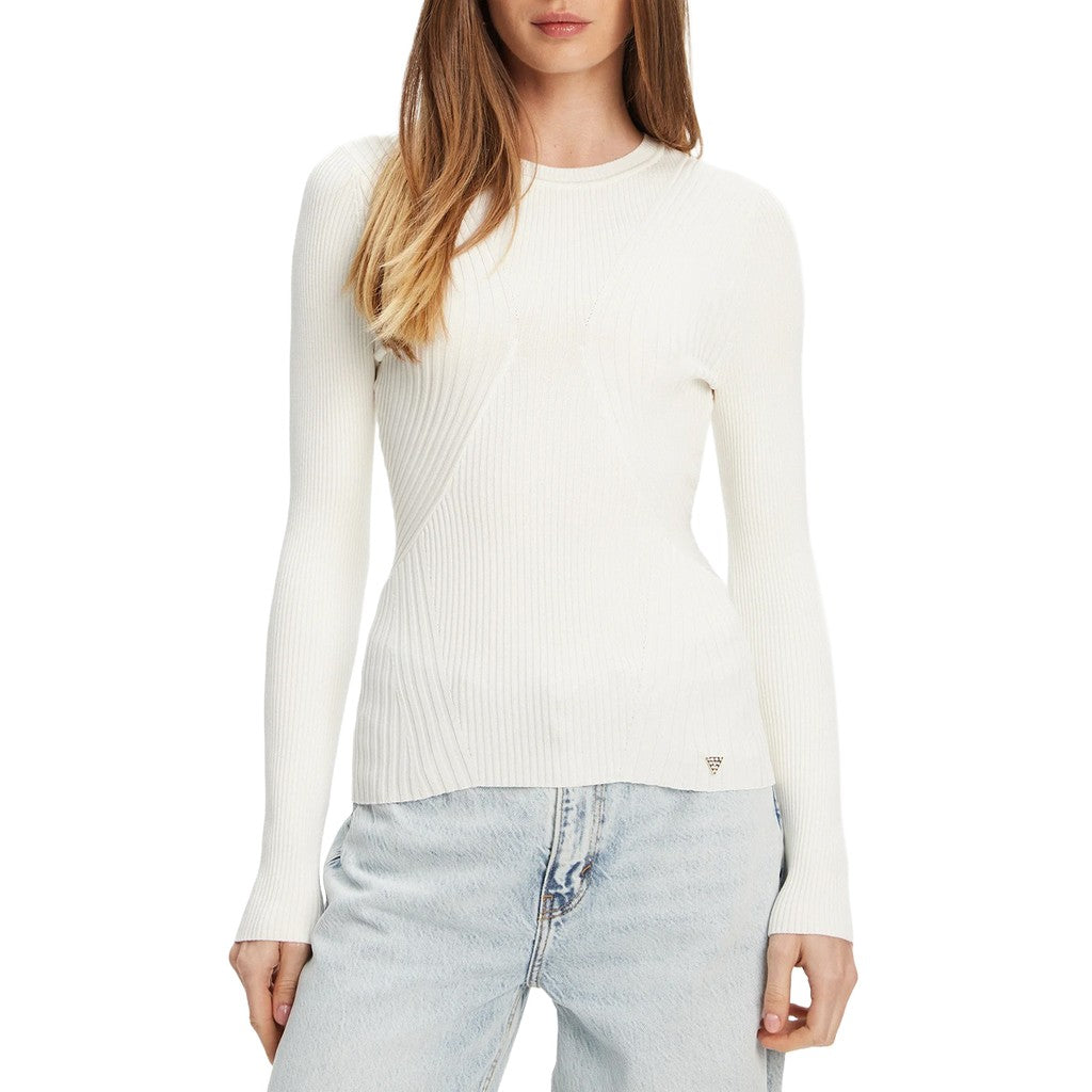 Guess Trui met ronde hals – Wit