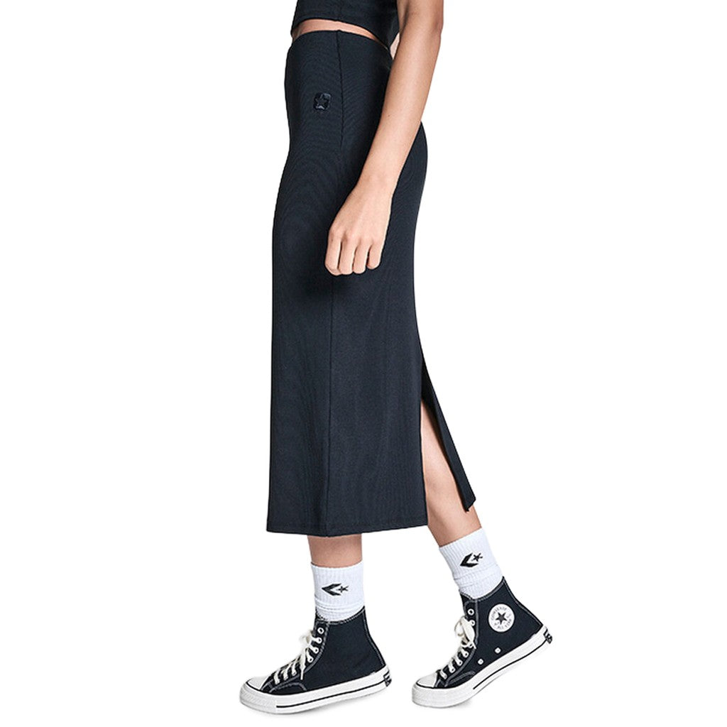 Converse Effen midirok met logo – Zwart