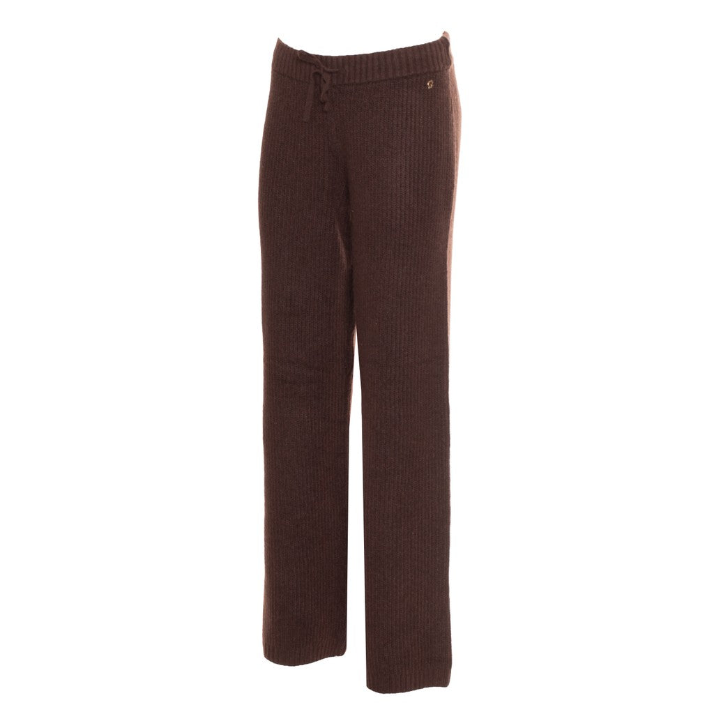Guess Broek met trekkoord in de taille – Bruin