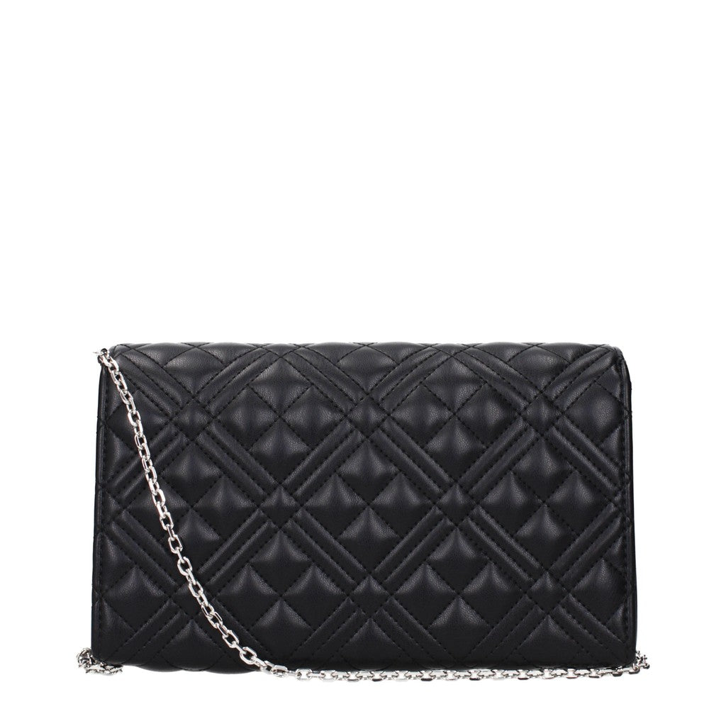 Love Moschino Crossbodytas met goudkleurige details – Zwart / Zilver