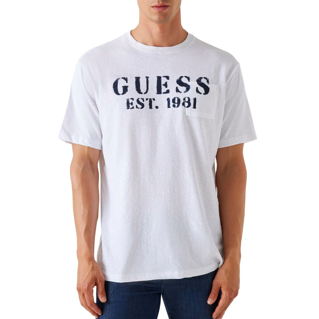Guess T-shirt met logoprint Heren – Wit