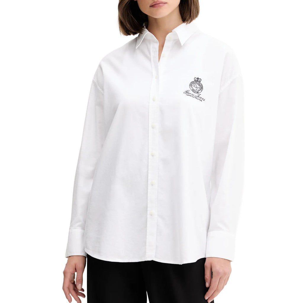Guess Katoenen overhemd – Wit