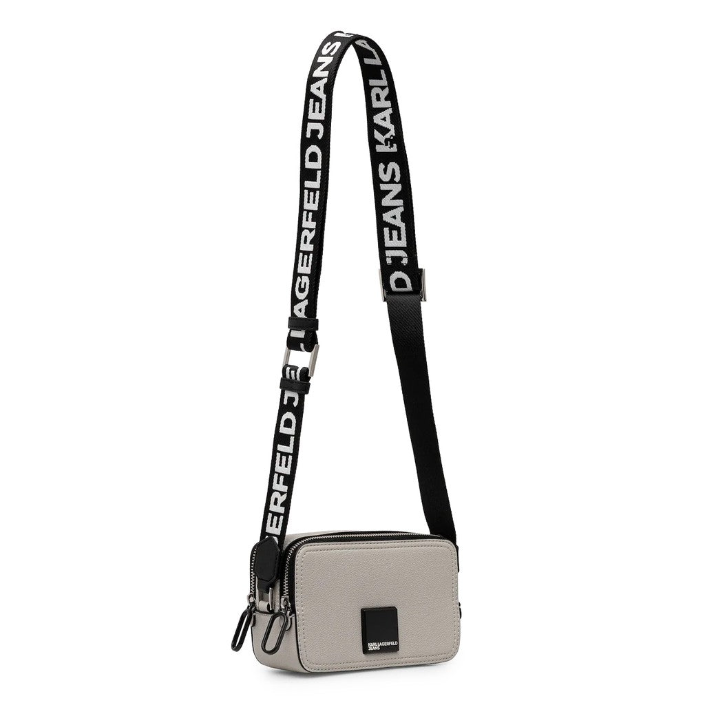 Karl Lagerfeld Kleine crossbodytas met ritssluiting – Grijs