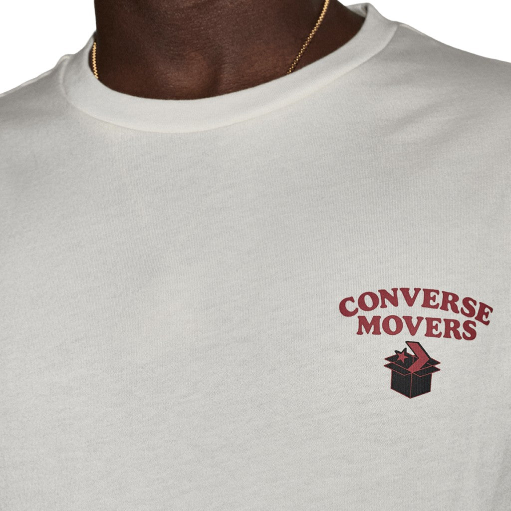 Converse T-shirt met ronde hals en print – Wit