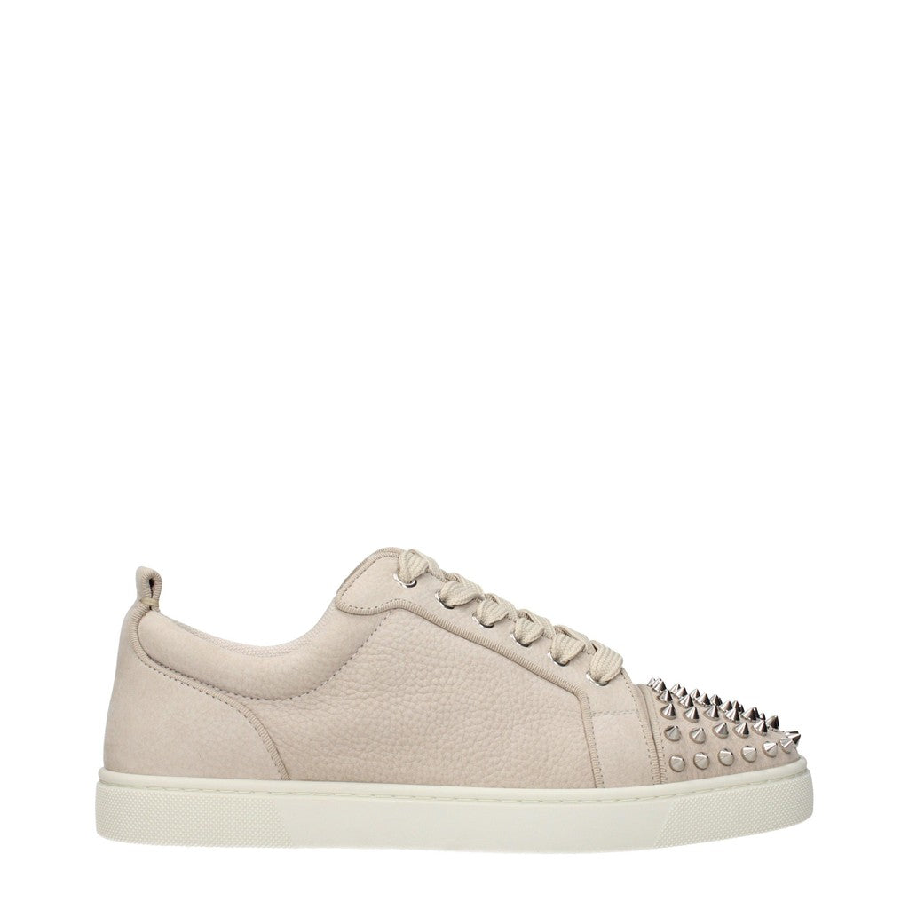 Christian Louboutin Louis Junior Sneakers met veters – Beige