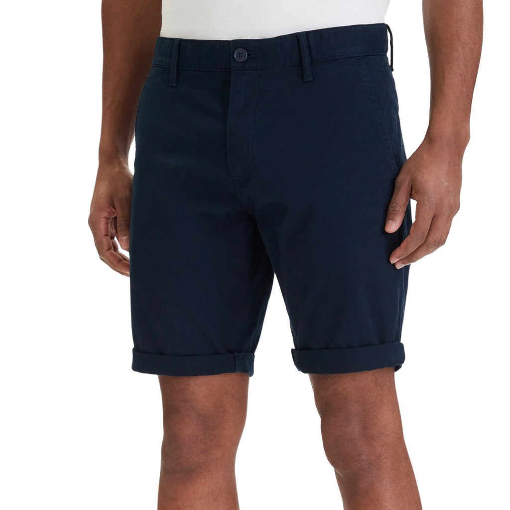Tommy Hilfiger Slim fit bermuda short met logo – Marineblauw