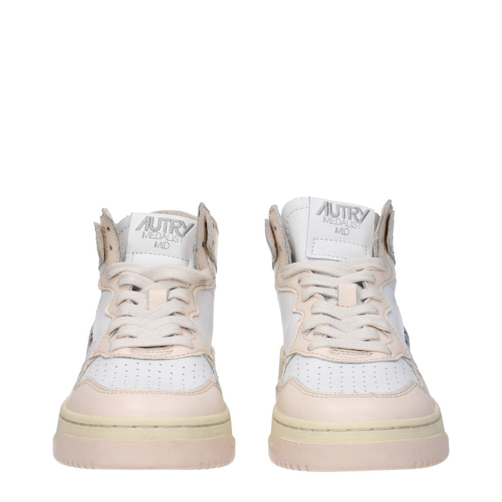 Autry Medalist Sneakers met rubberen zool – Wit / Beige