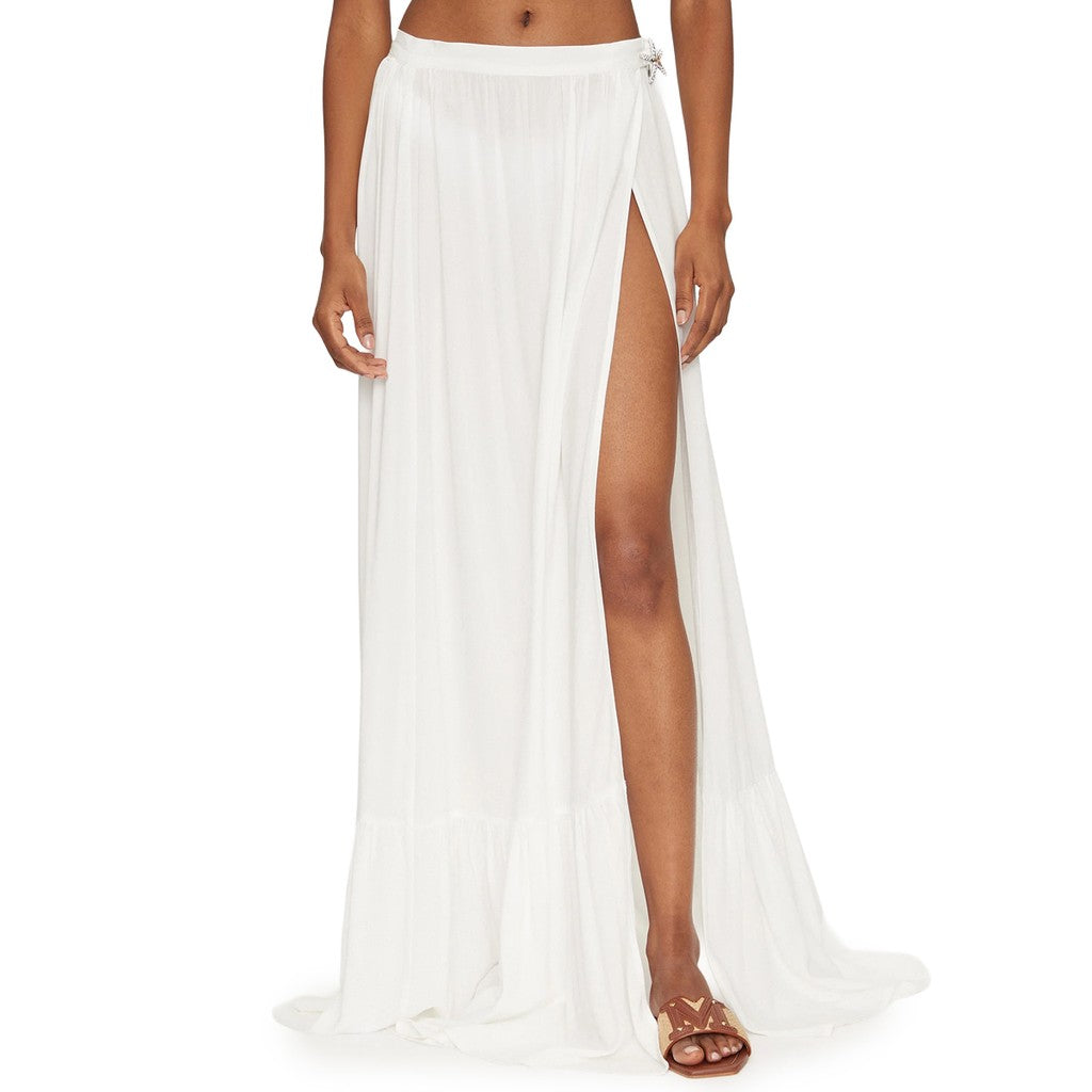 Guess Effen rok met logo – Wit