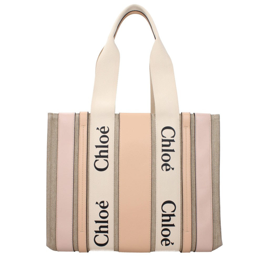 Chloé Medium Woody Shopper – Roze