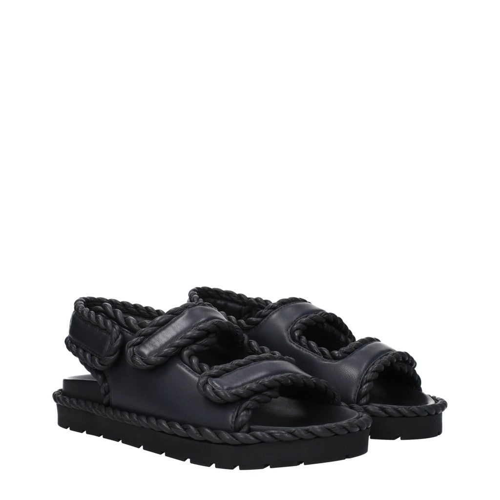 Bottega Veneta Sandalen met open neus en rubberen zool – Donkergrijs
