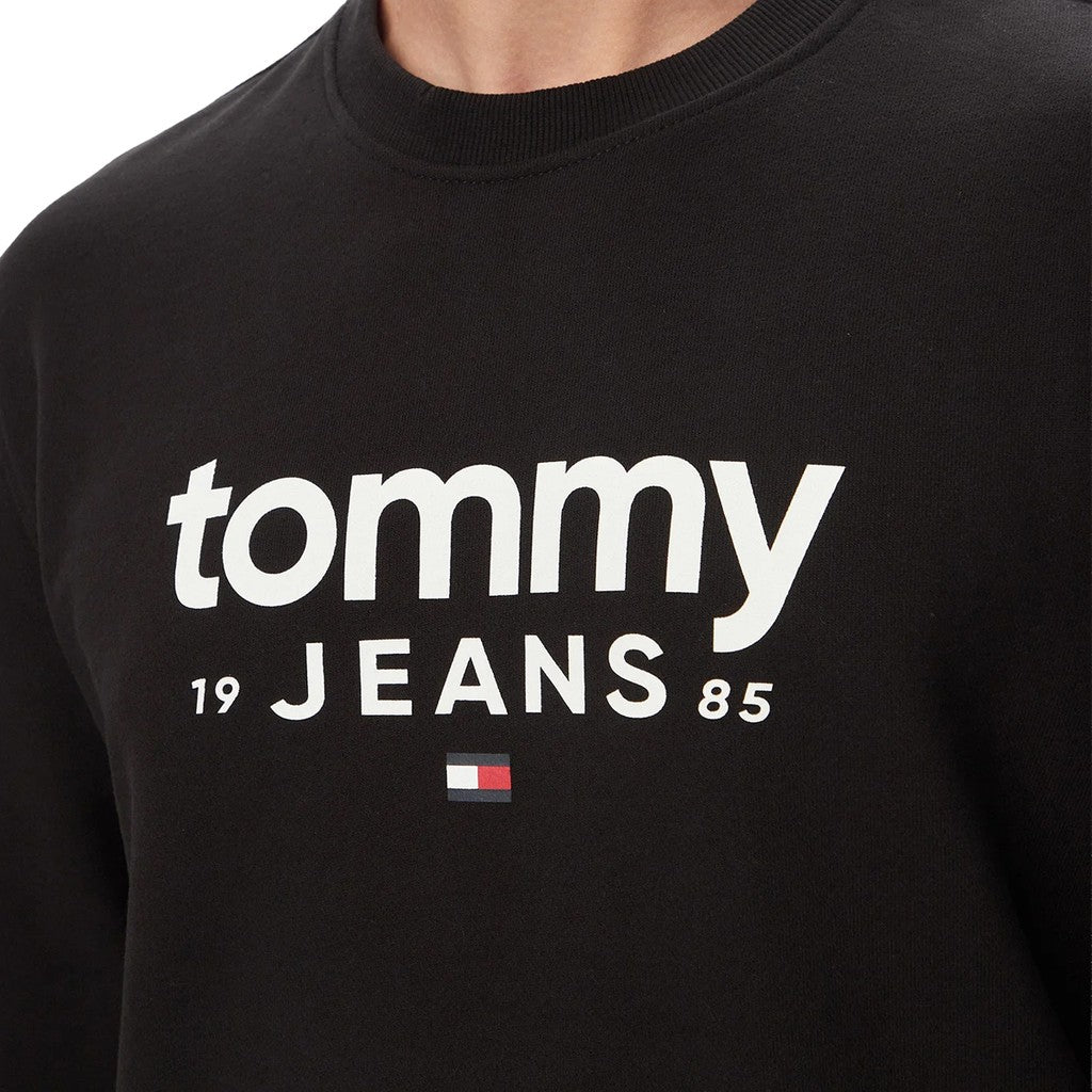 Tommy Jeans Sweater met print – Zwart