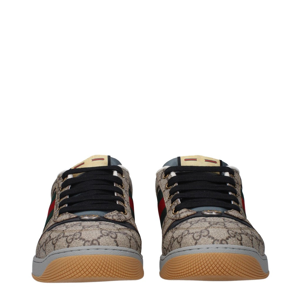 Gucci Screener Sneakers – Beige
