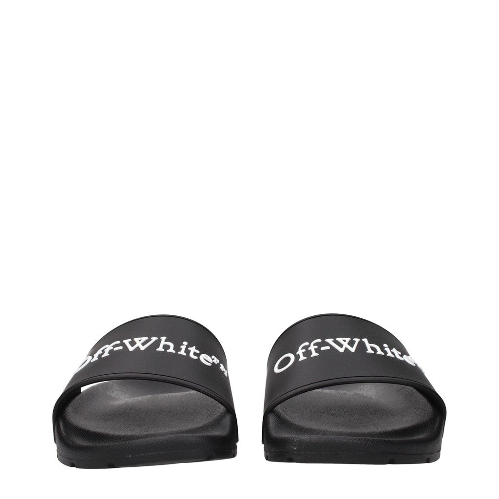 Off-White Slippers – Zwart