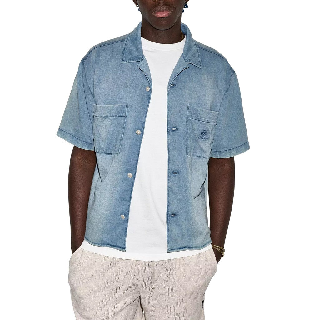 Converse Denim overhemd met korte mouwen – Lichtblauw