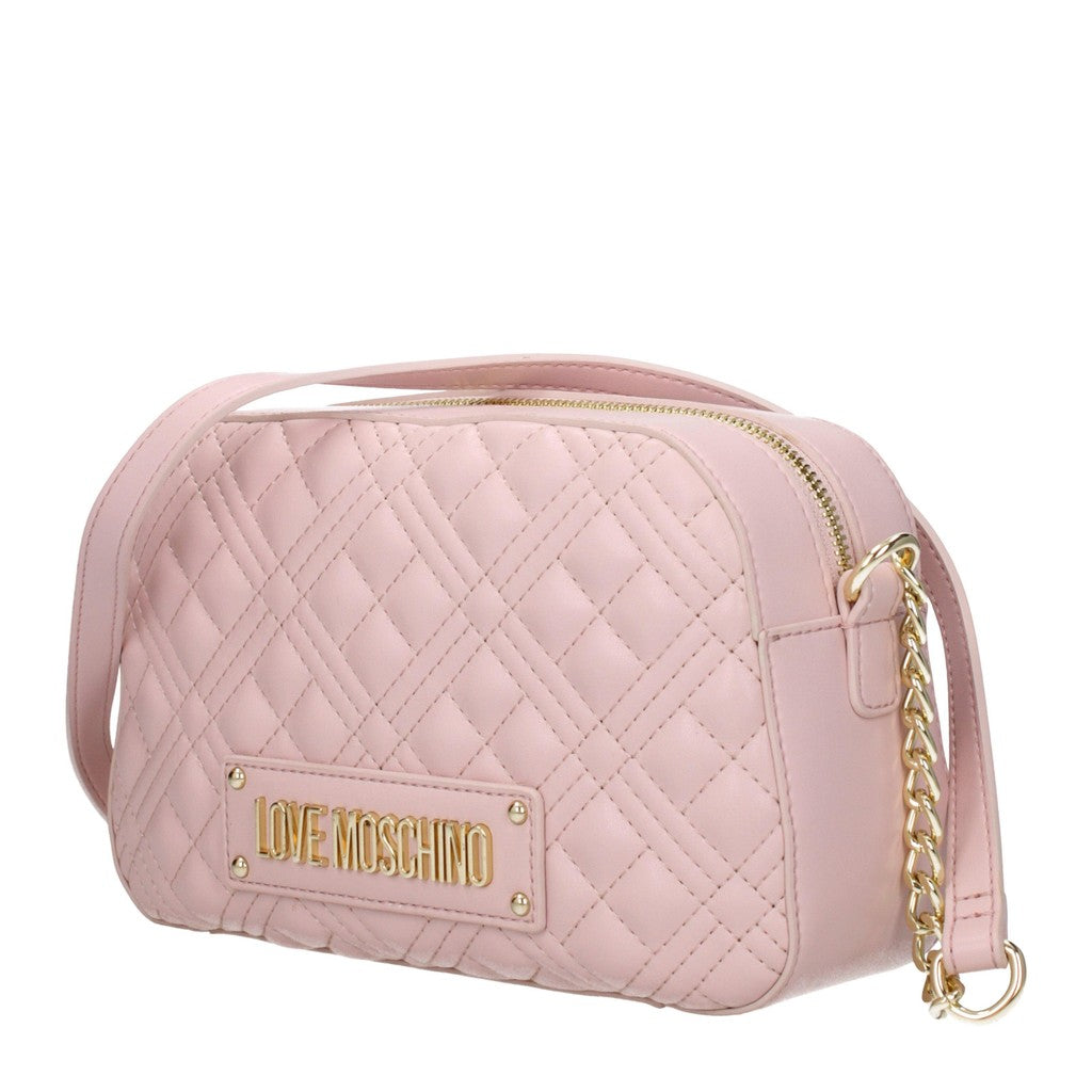 Love Moschino Crossbodytas met goudkleurige details – Roze