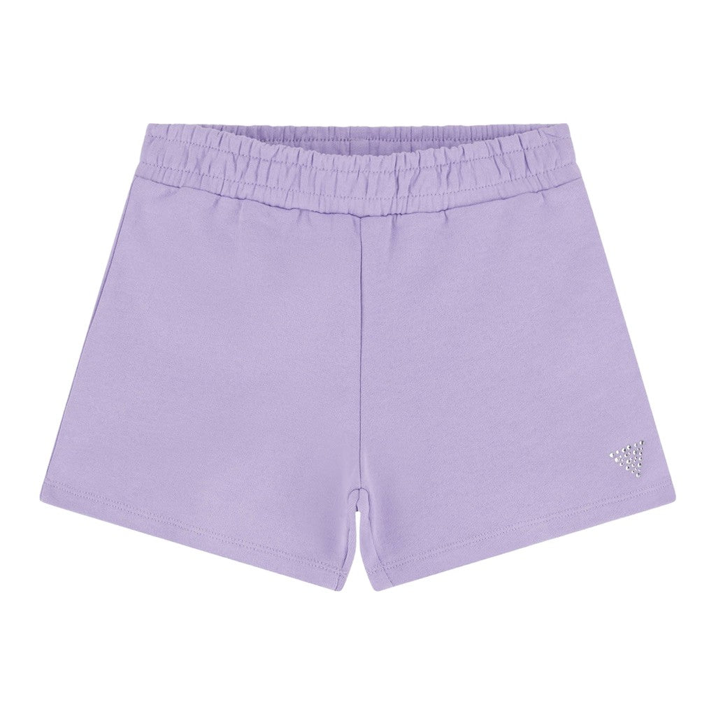 Guess Effen short met zakken en logo – Lila