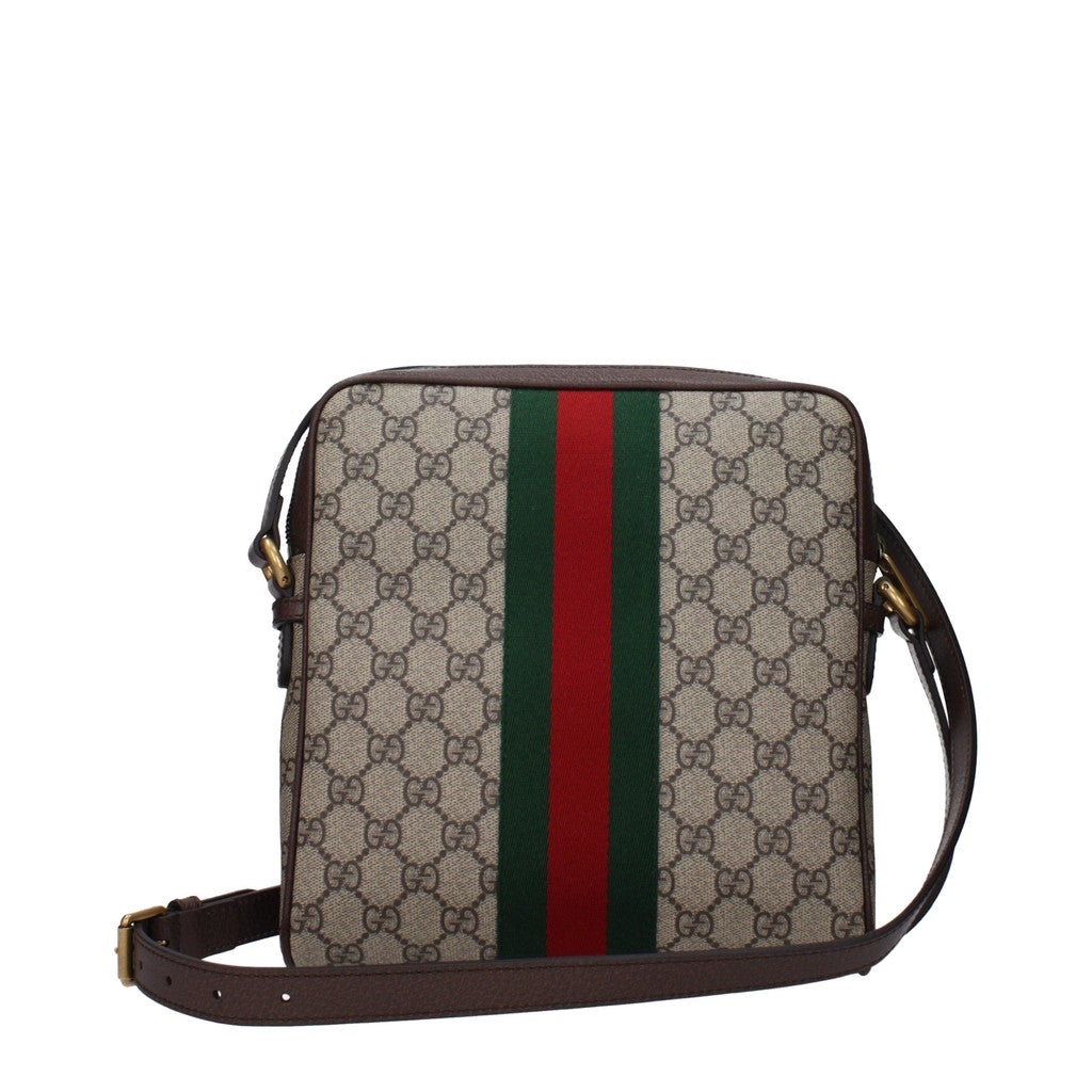 Gucci Vierkante crossbodytas van stof – Beige