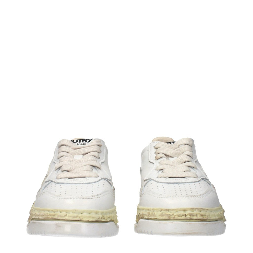 Autry Medalist Super Vintage Sneakers met veters – Wit / Beige