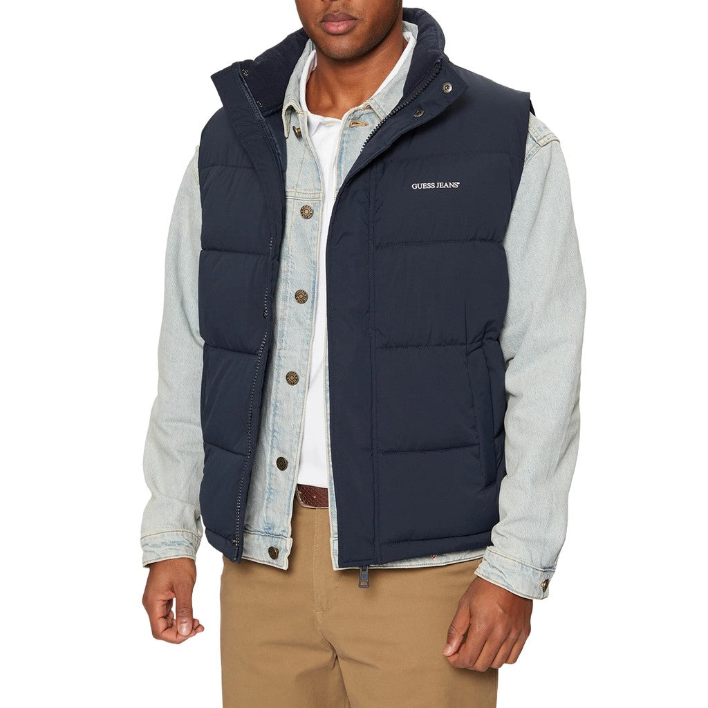 Guess Gilet met ritssluiting Heren – Blauw
