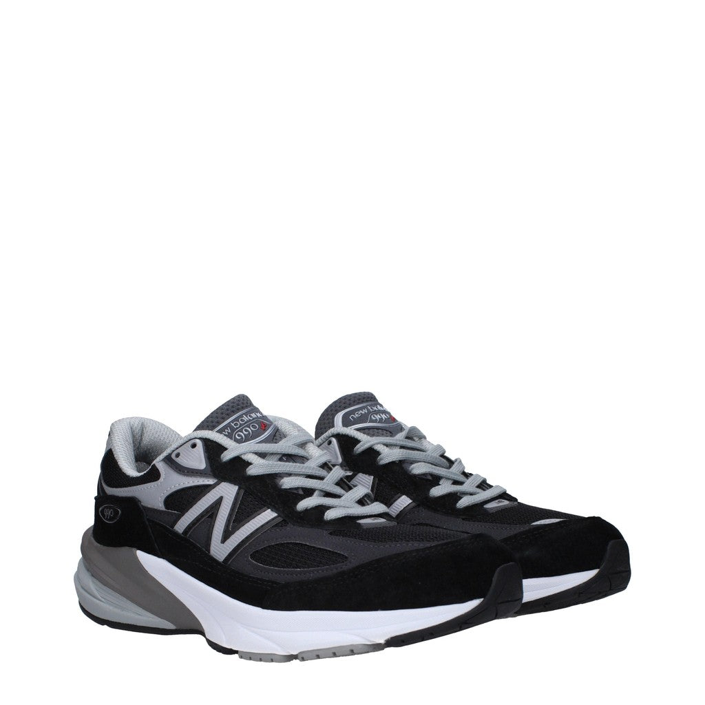 New Balance 990v6 Sneakers van suède en stof – Zwart / Zilver