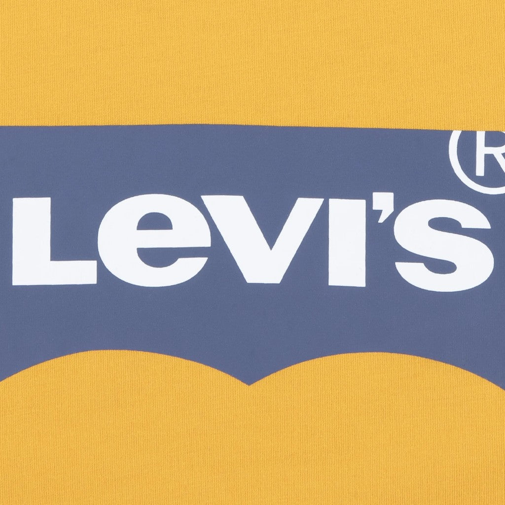 Levi's Kids T-shirt met bedrukt logo – Mosterdgeel