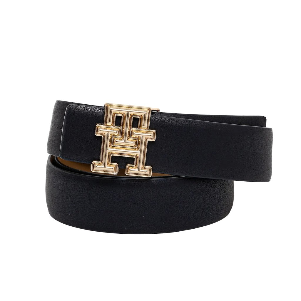 Tommy Hilfiger Leren riem Dames – Zwart