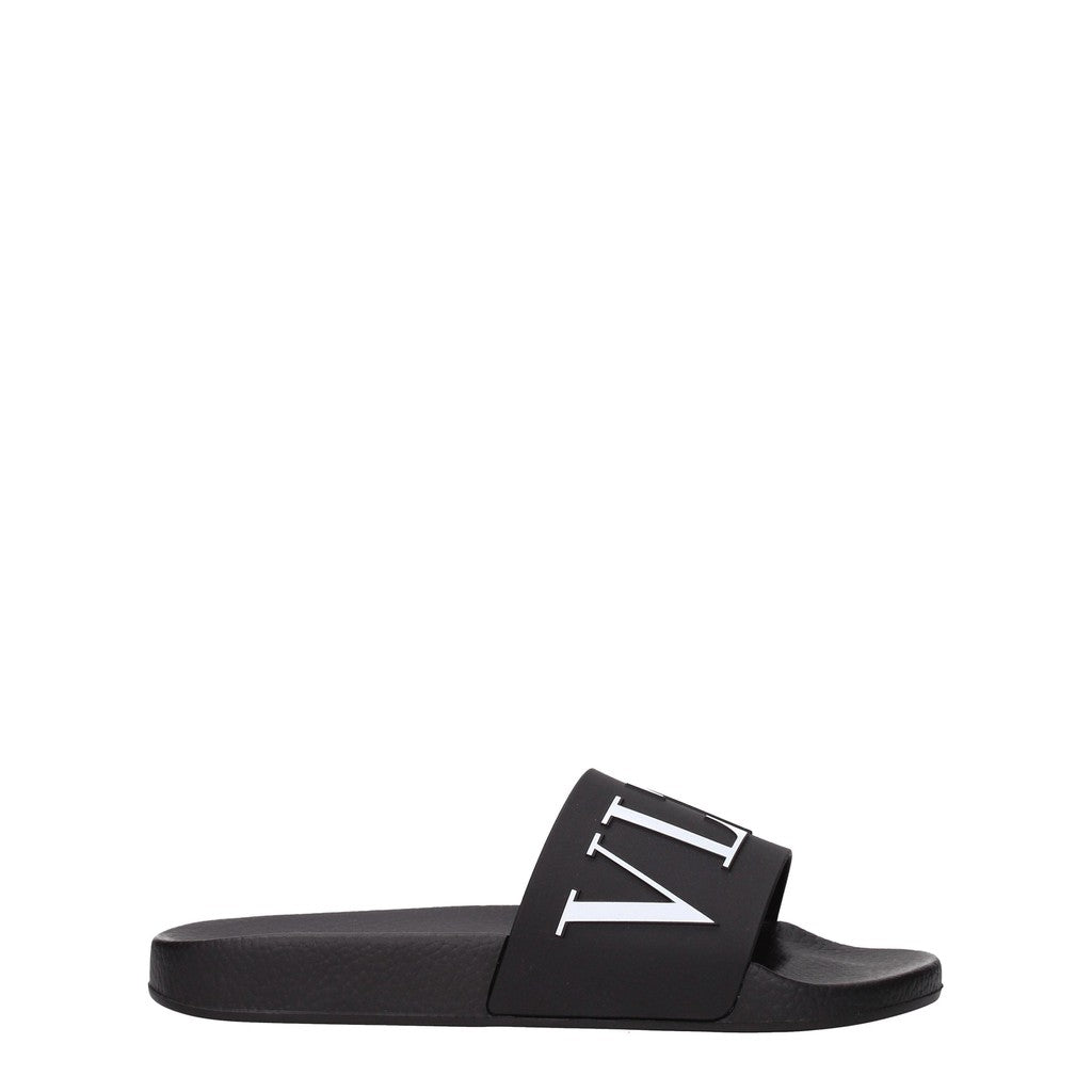 Valentino Garavani Rubberen sandalen – Zwart