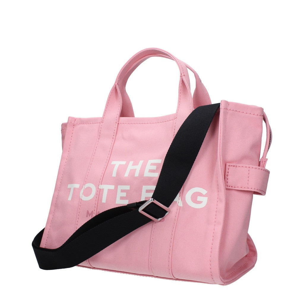 Marc Jacobs The Tote Shopper van stof met schouderband – Roze