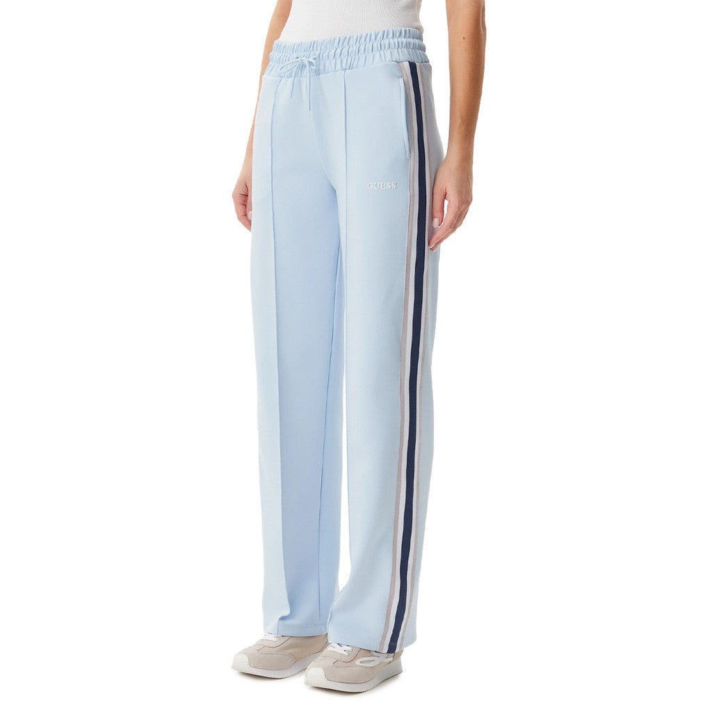 Guess Sportbroek met elastische taille en trekkoord – Lichtblauw