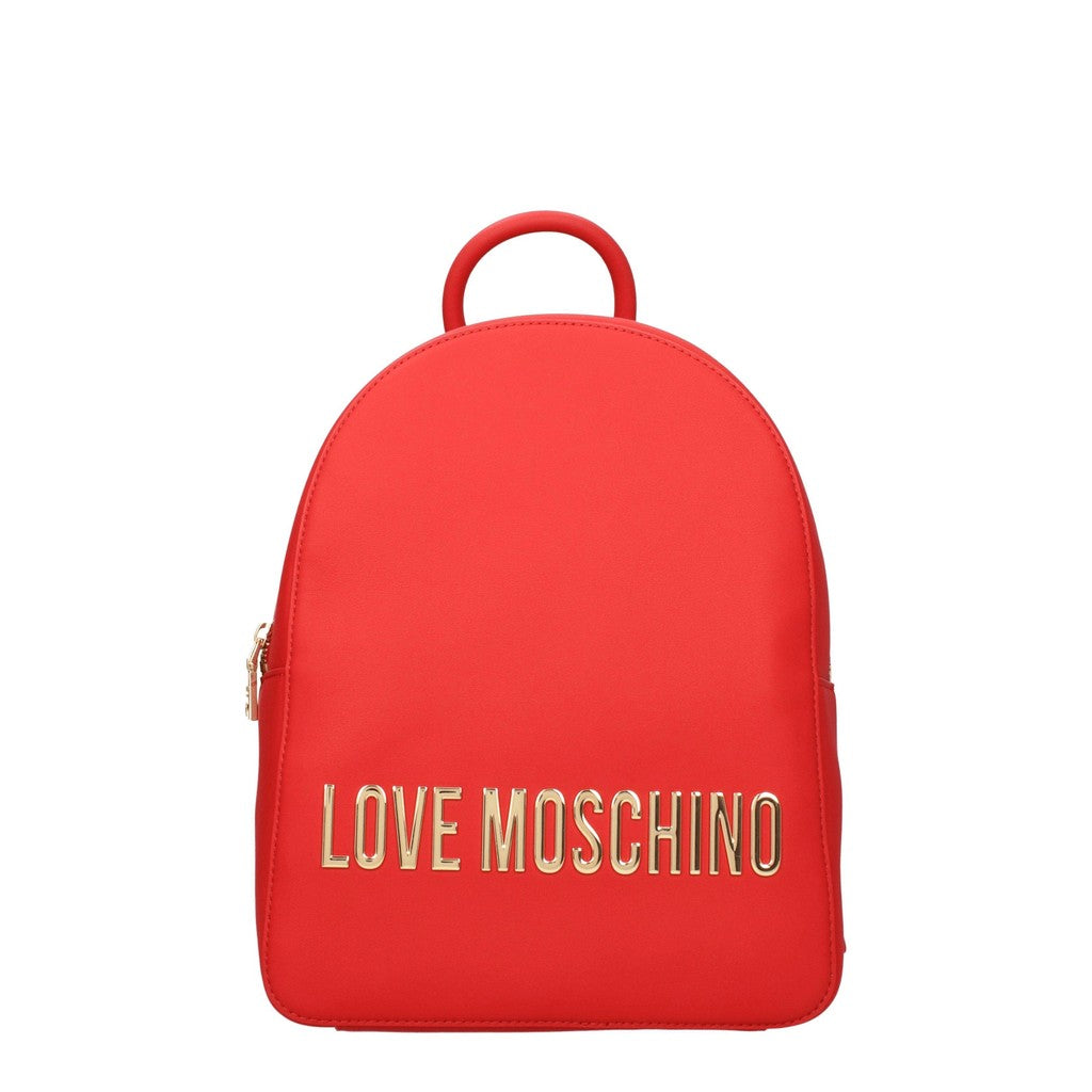 Love Moschino Rugzak van polyurethaan – Rood