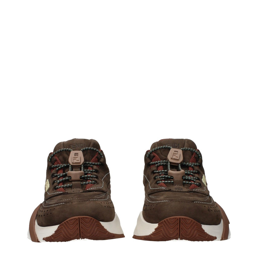 Fendi Sneakers met trekkoordsluiting – Bruin