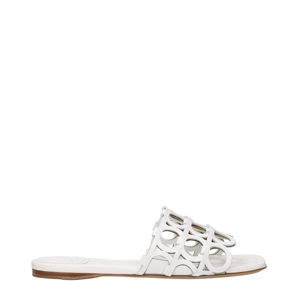 Salvatore Ferragamo Erne Sandalen – Wit