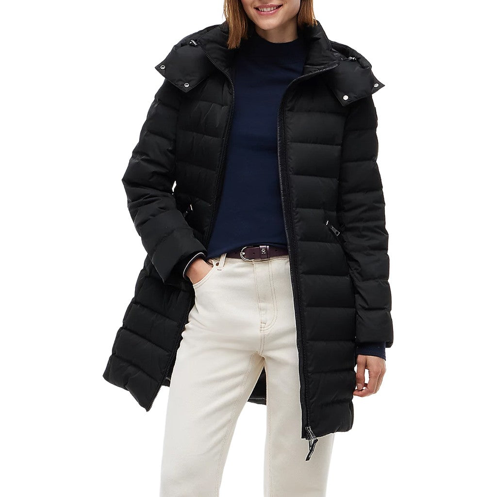 Tommy Hilfiger Gewatteerde jas met capuchon – Zwart