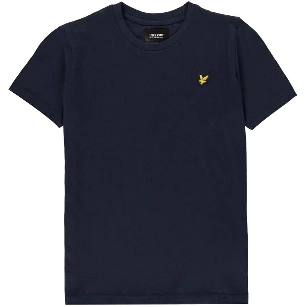 Lyle & Scott Kids T-shirt met ronde hals en logo – Donkerblauw