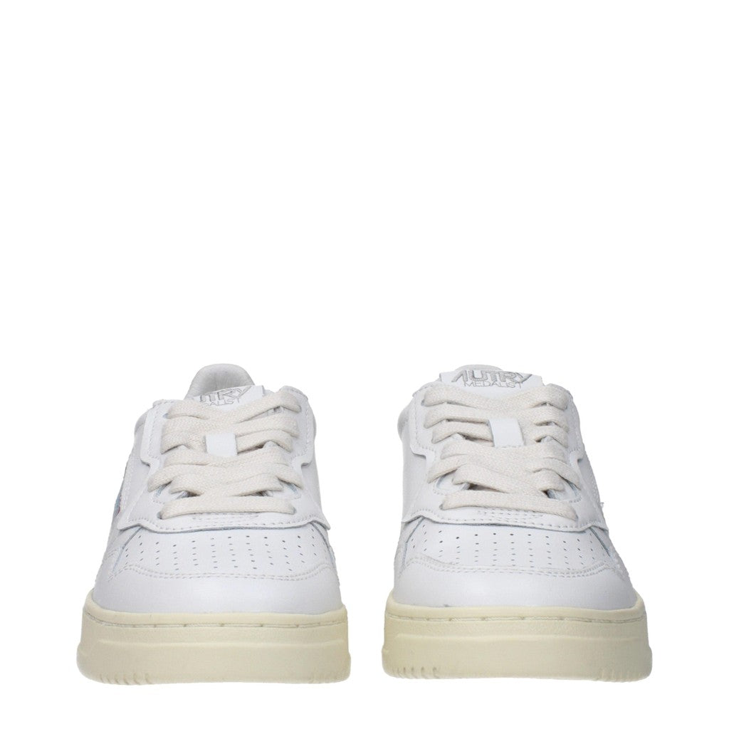 Autry Medalist Sneakers van leer met veters – Wit
