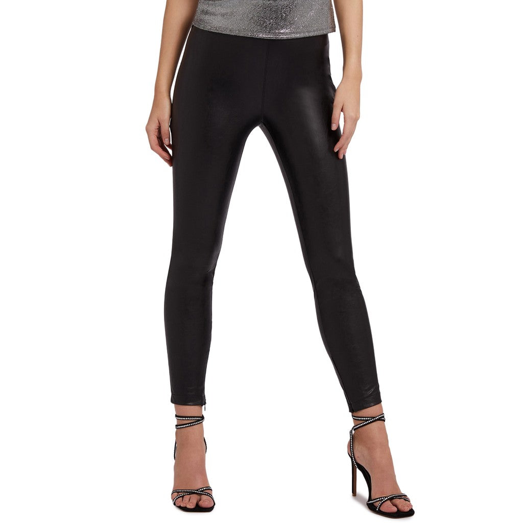 Guess Legging van imitatieleer – Zwart