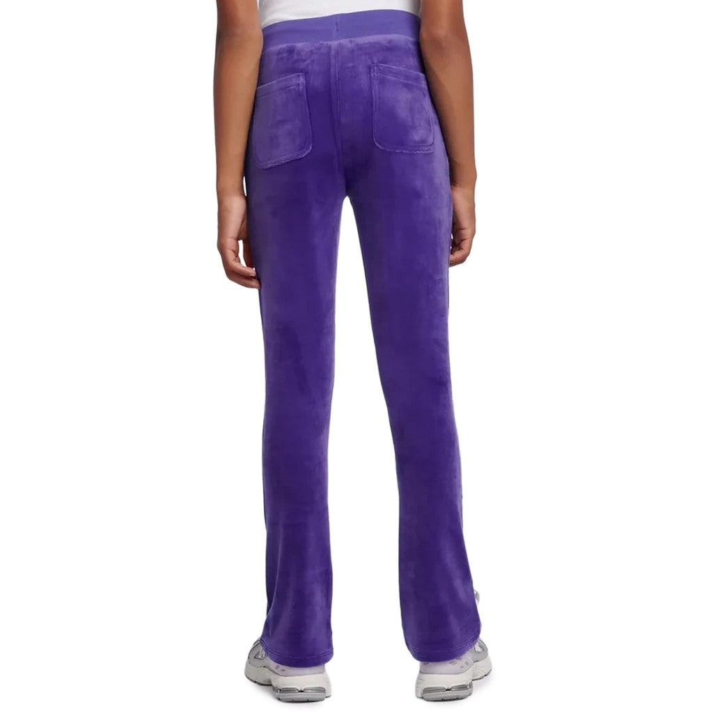 Juicy Couture Kids Chenille bootcut broek – Paars