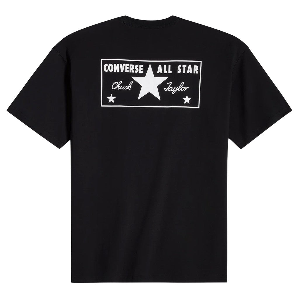 Converse T-shirt met print en bedrukt logo – Zwart