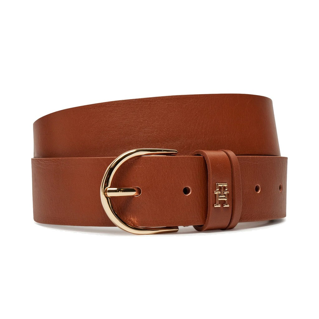 Tommy Hilfiger Leren riem Dames – Bruin