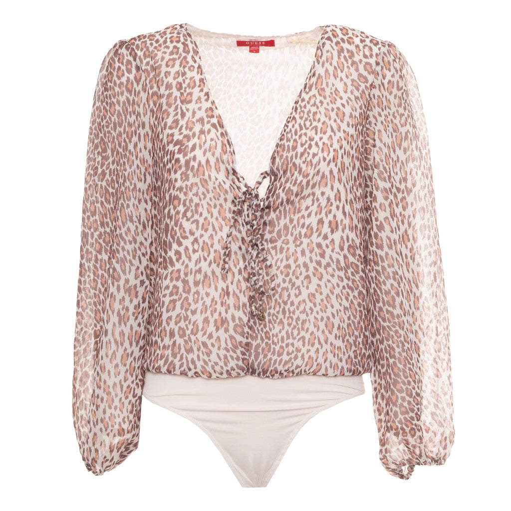 Guess Body met V-hals en bloemendessin – Meerkleurig
