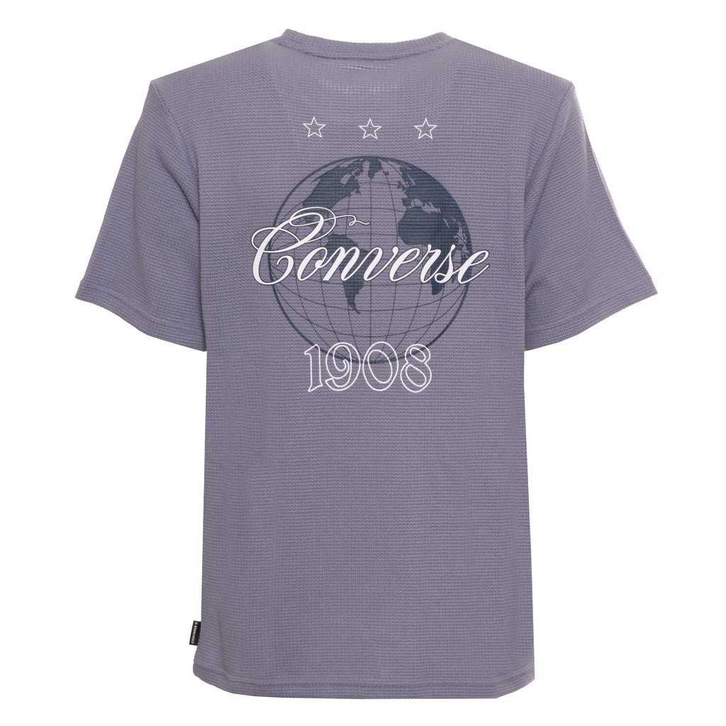 Converse T-shirt met ronde hals en print – Paars