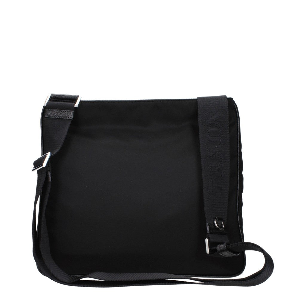 Prada Re-Nylon Schoudertas met ritssluiting – Zwart