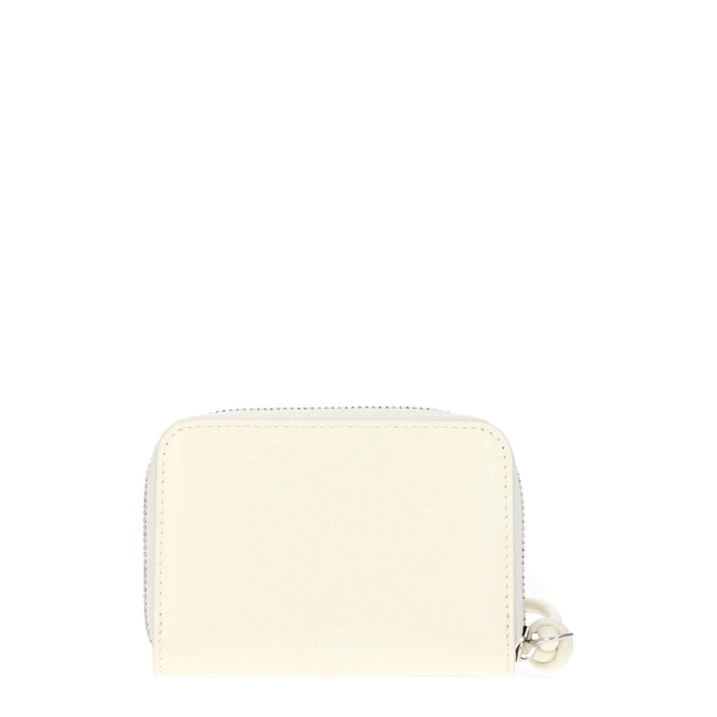 Jil Sander Kleine portemonnee van leer – Beige