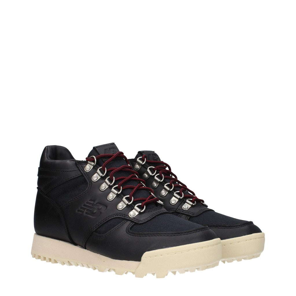 New Balance Leren sneakers met rubberen zool – Zwart