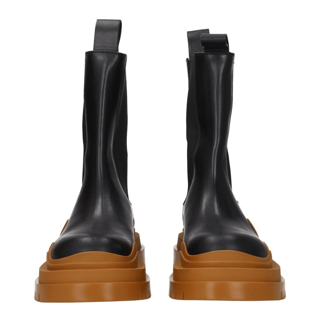 Bottega Veneta Leren boots met hak – Zwart / Bruin