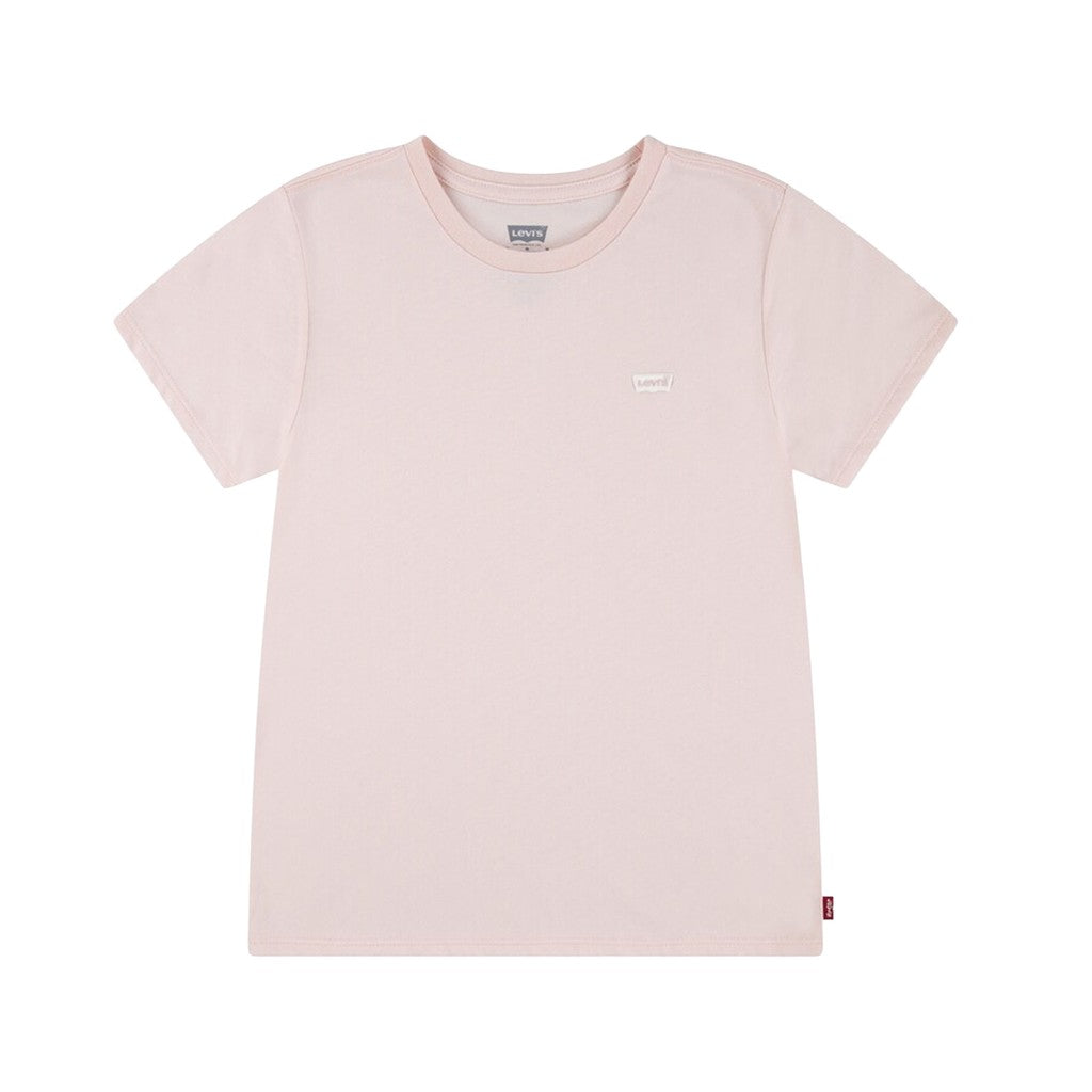Levi's Kids T-shirt met ronde hals en logo – Zachtroze