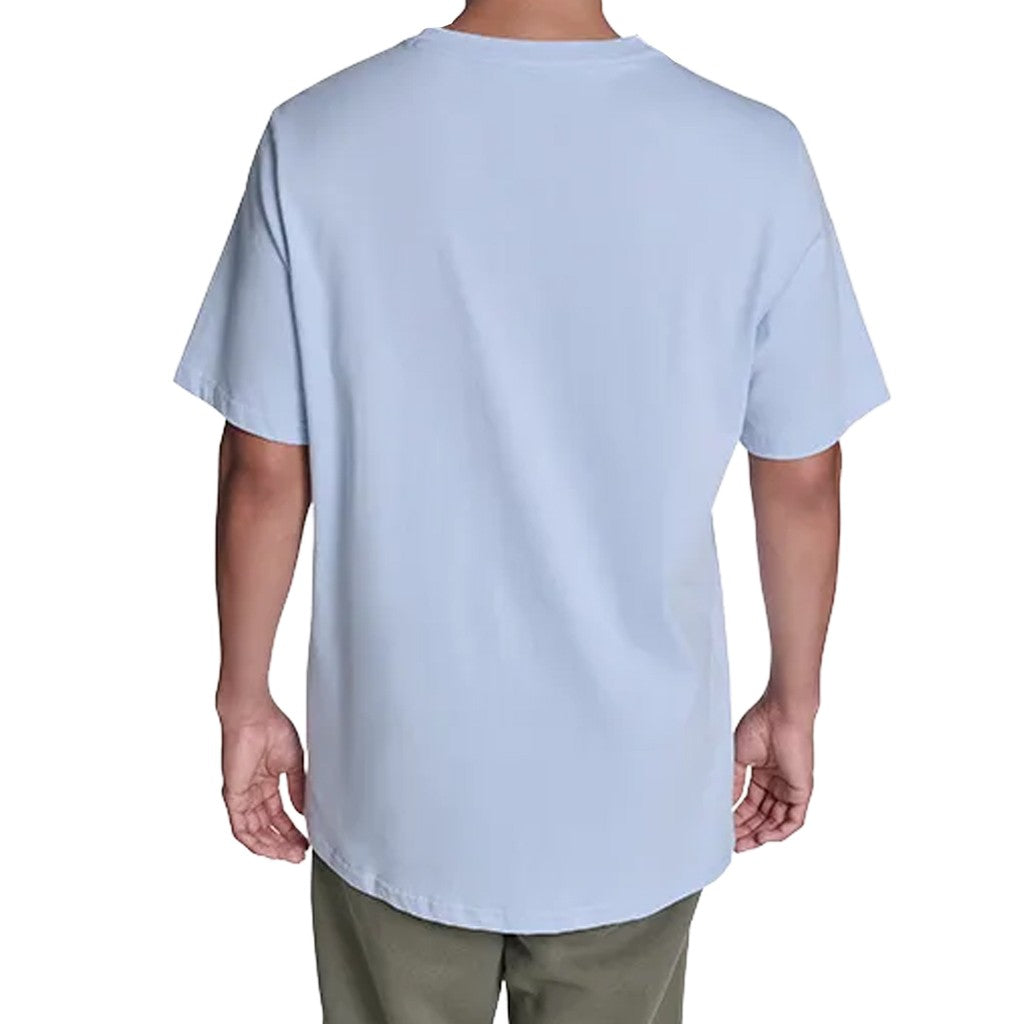 Converse T-shirt met ronde hals en bedrukt logo – Blauw